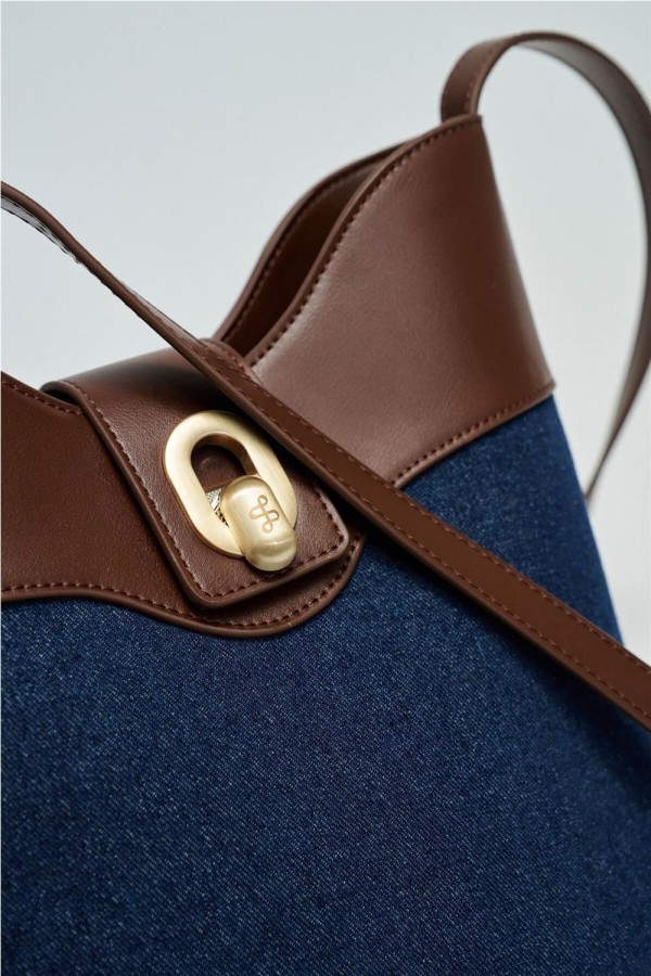 Bolso tote Salsa en denim y polipiel