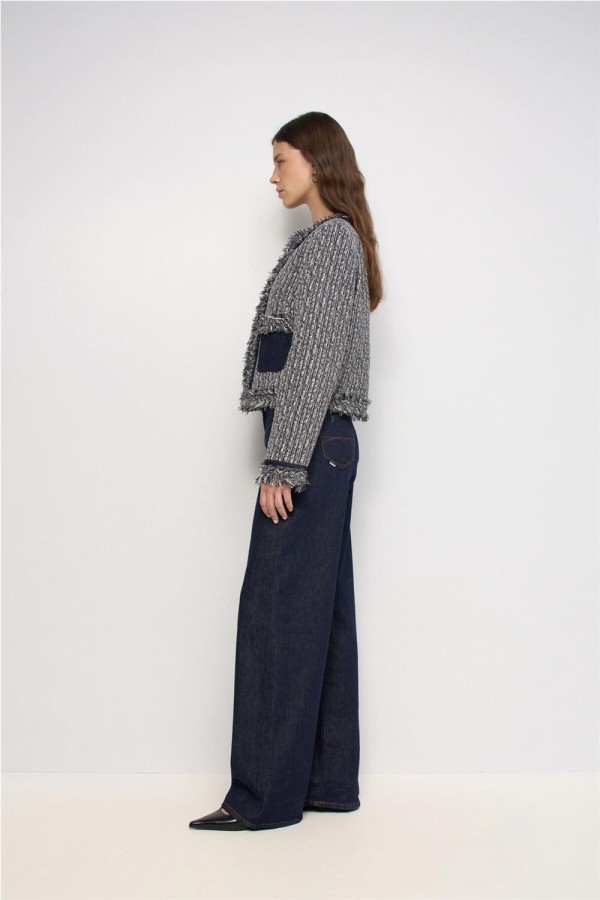 Chaqueta Salsa de tweed con flecos 2