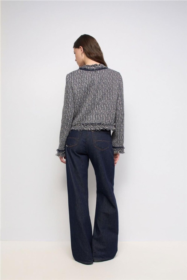 Chaqueta Salsa de tweed con flecos