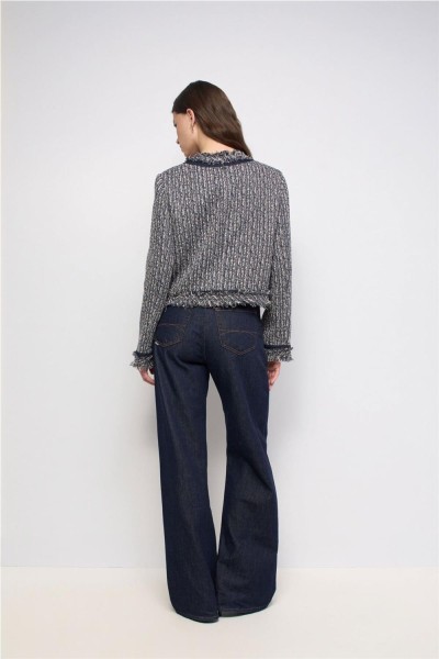 Chaqueta Salsa de tweed con flecos