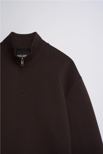 Sudadera Salsa con media cremallera