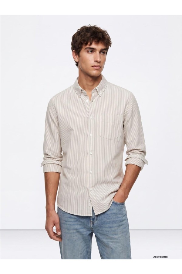 Camisa Tiffosi oxford a rayas