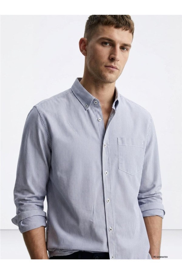 Camisa Tiffosi oxford a rayas