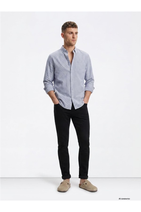 Camisa Tiffosi oxford a rayas