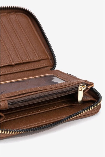 Cartera Tiffosi texturizada con cierre de cremallera