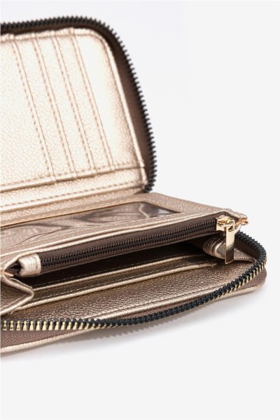 Cartera Tiffosi texturizada con cierre de cremallera