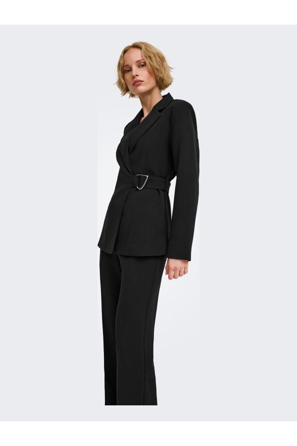 Pantalón de tela JDY BESTSELLER Negro Bootcut Storm 15382810 2