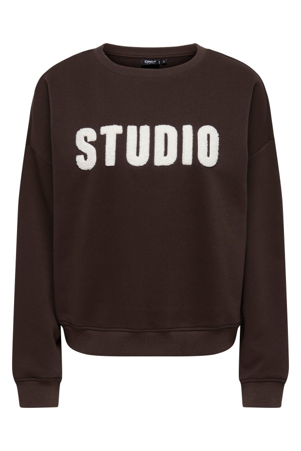 Sudadera ONLY Coffee Bean ONLSWEAT Life Crew State 15254183