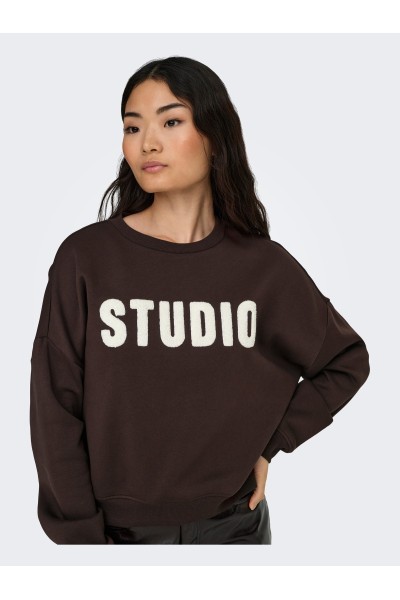 Sudadera ONLY Coffee Bean ONLSWEAT Life Crew State 15254183