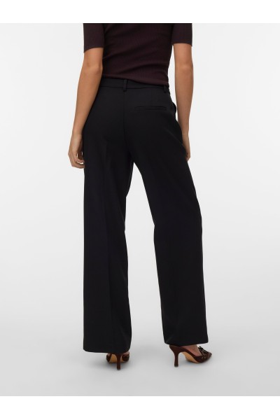 Pantalón de tela Vero Moda Negro Vmelma pernera ancha 10350682