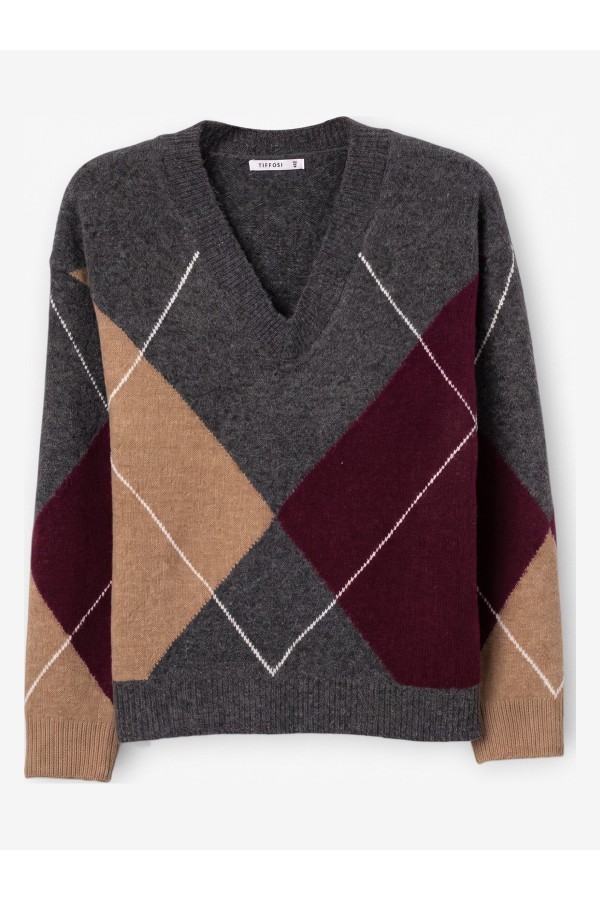 Jersey Tiffosi Gris Perlado Preppy...