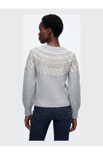 Jersey JDY Bestseller Mujer Gris Medio Jdyjunie On Fair Isle 15379809