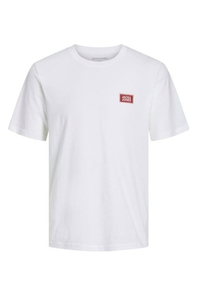 Camiseta Jack & Jones Bright White JJRush Crew Neck 12298424