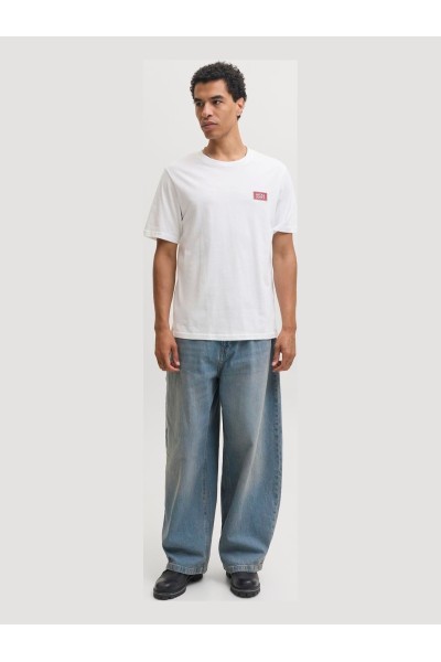 Camiseta Jack & Jones Bright White JJRush Crew Neck 12298424
