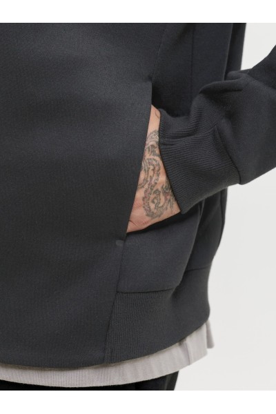 Sudadera con Capucha Jack & Jones Negro Jcofusión Sweat Full 12301089