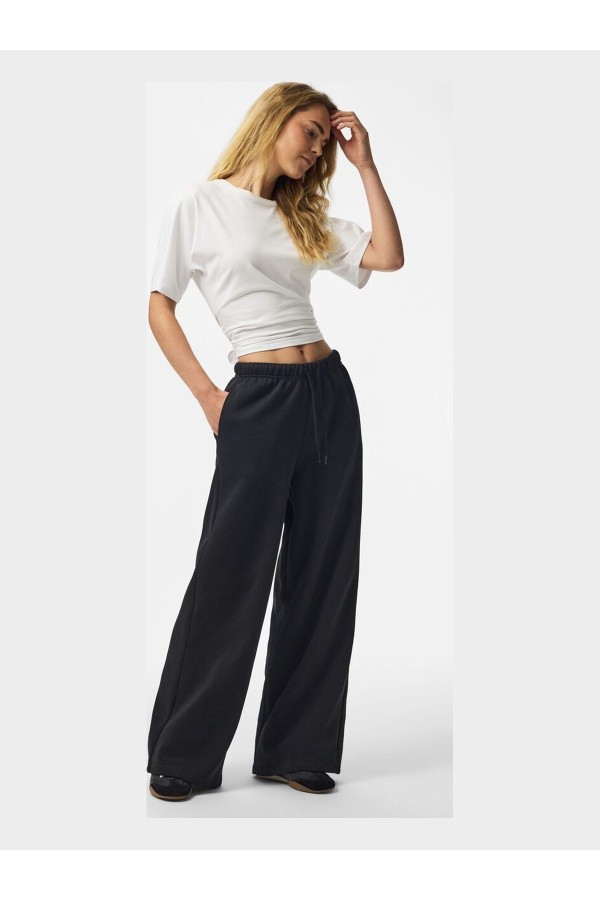 Pantalón de Tela Pieces Mujer Negro...