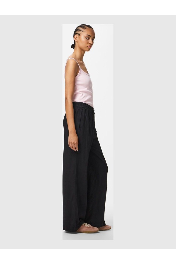 Pantalón de Tela Pieces Mujer Negro...