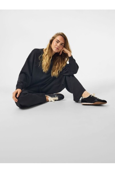 Pantalón de Tela Pieces Mujer Negro PCChilli HW 17169208