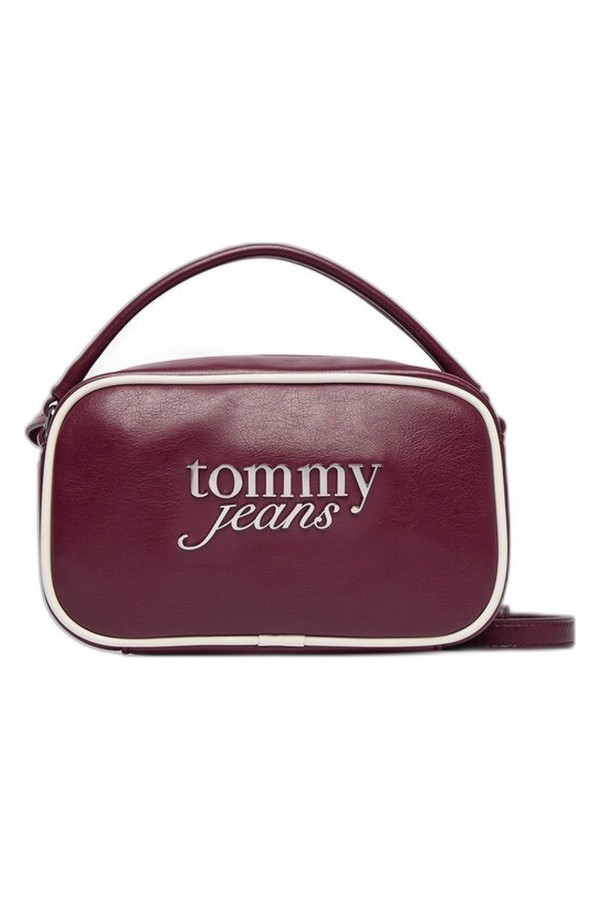 Bolso Tommy Jeans Rosewood Brown Bold Script Camera Bag...