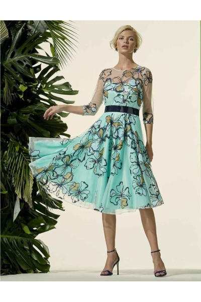 CARLA RUIZ VESTIDO 96514 TURQU