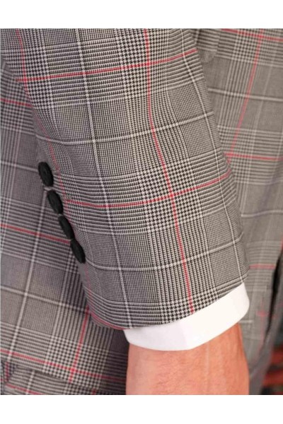 TEX TRAJE NIZA 95 CUADROS GRIS