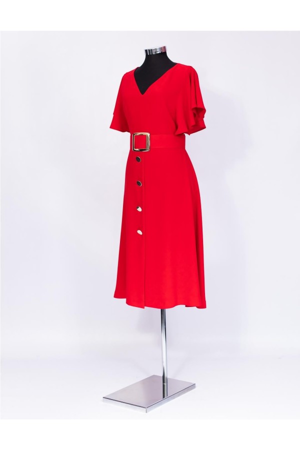 Vestido Nuribel 1417100 rojo p 2