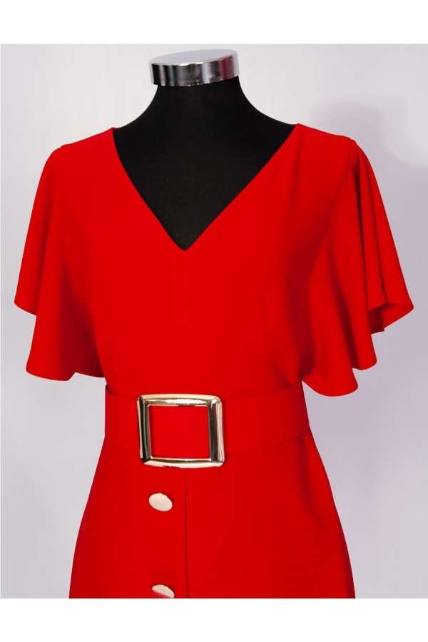 Vestido Nuribel 1417100 rojo p