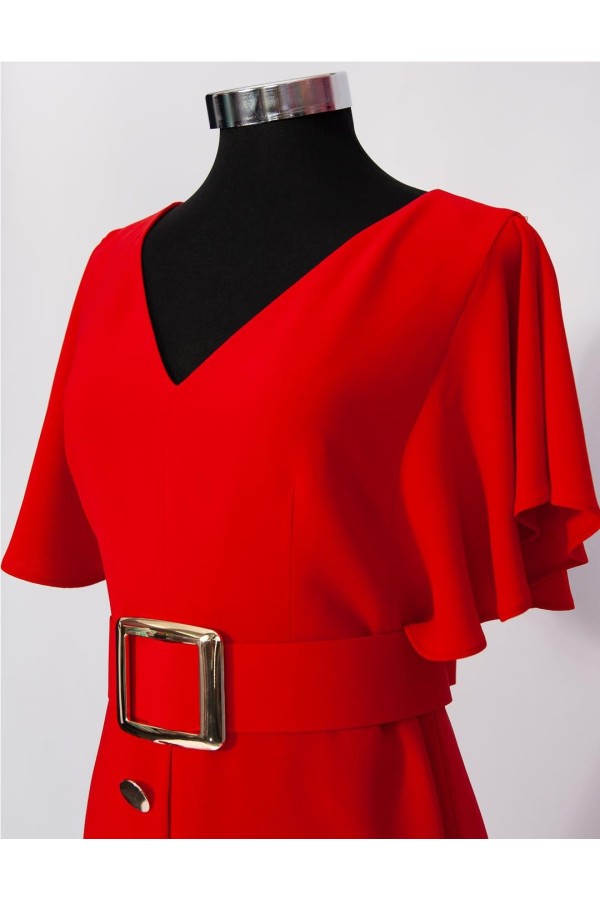 Vestido Nuribel 1417100 rojo p