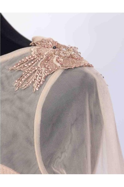 CARLA RUIZ VESTIDO 96454 BEIG