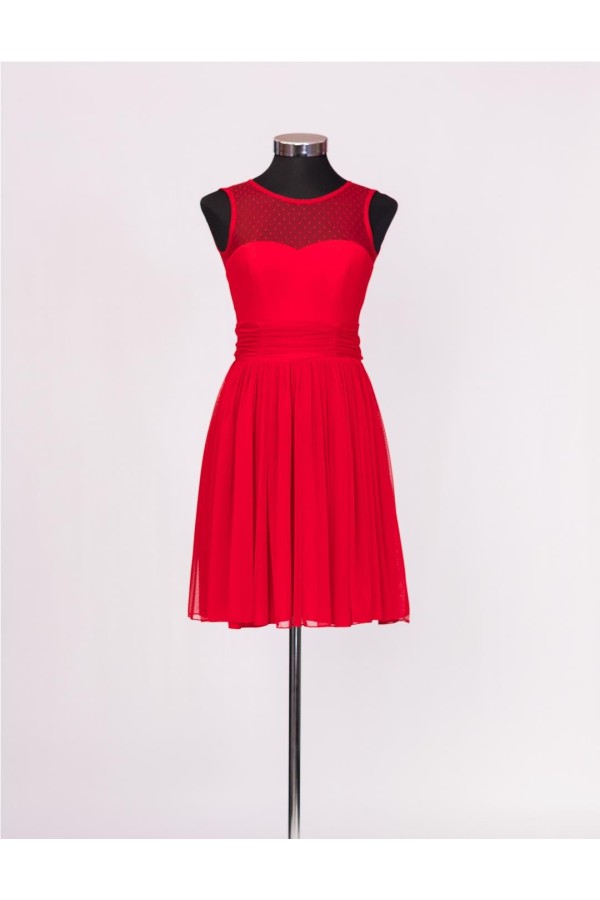 FIESTA VESTIDO CK 4644 ROJO