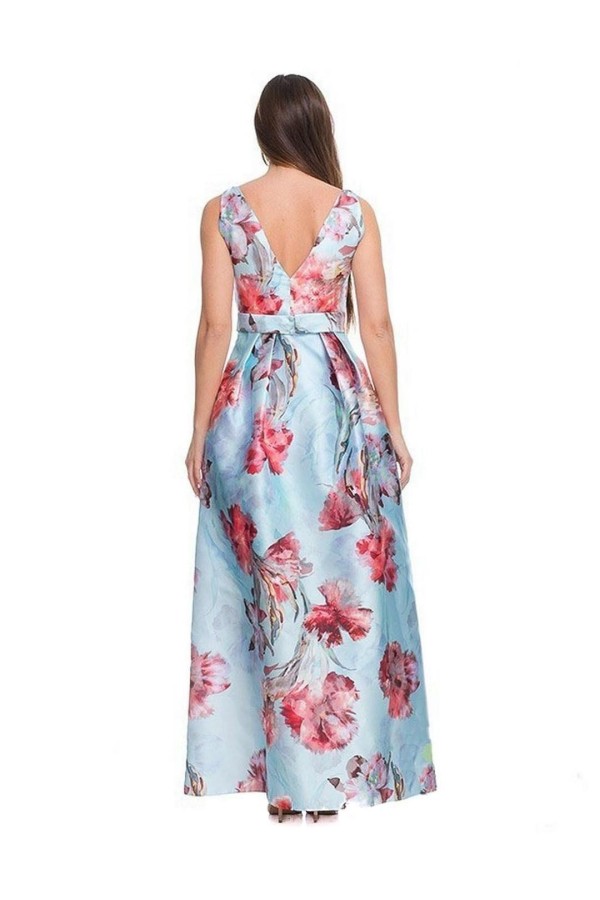 FIESTA VESTIDO JM LARGO AZUL 2