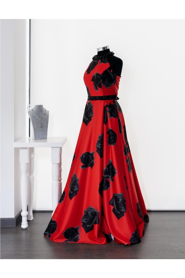 FIESTA VESTIDO JM LARGO ROJO