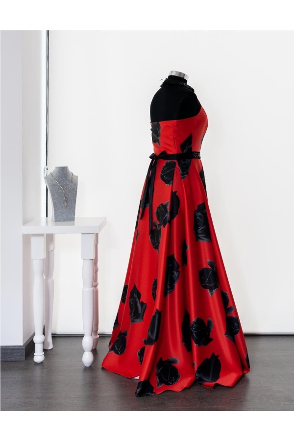 FIESTA VESTIDO JM LARGO ROJO