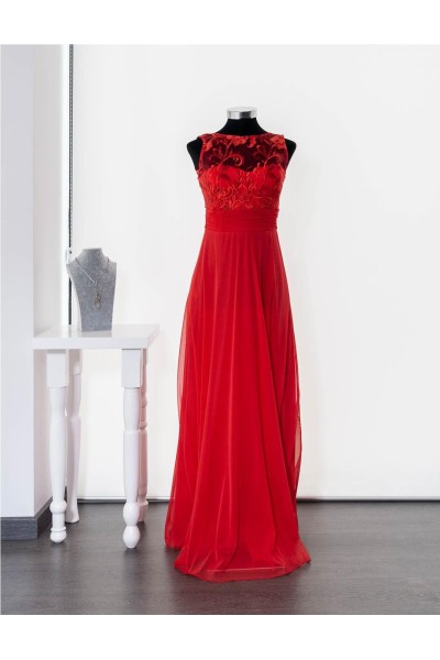 FIESTA VESTIDO CK 4660 ROJO