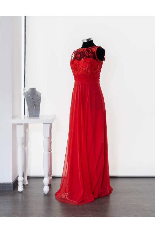 FIESTA VESTIDO CK 4660 ROJO 2