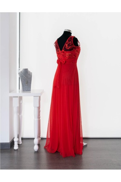 FIESTA VESTIDO CK 4660 ROJO
