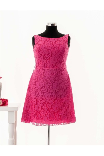 VESTIDO FIESTA 8054 FUXIA