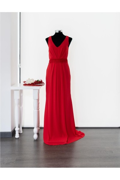 FIESTA VESTIDO SK 31315 ROJO