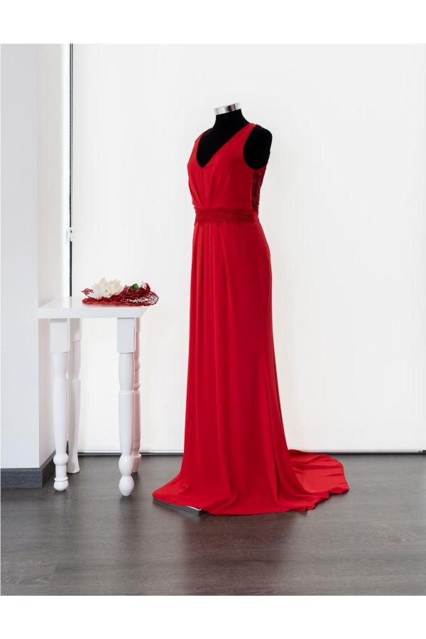 FIESTA VESTIDO SK 31315 ROJO 2