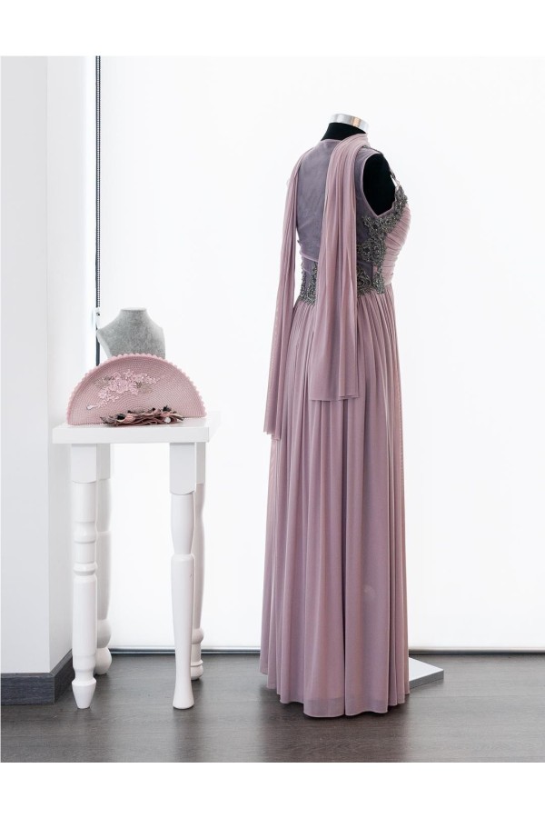 FIESTA VESTIDO 8065 ROSA PALO