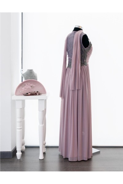 FIESTA VESTIDO 8065 ROSA PALO