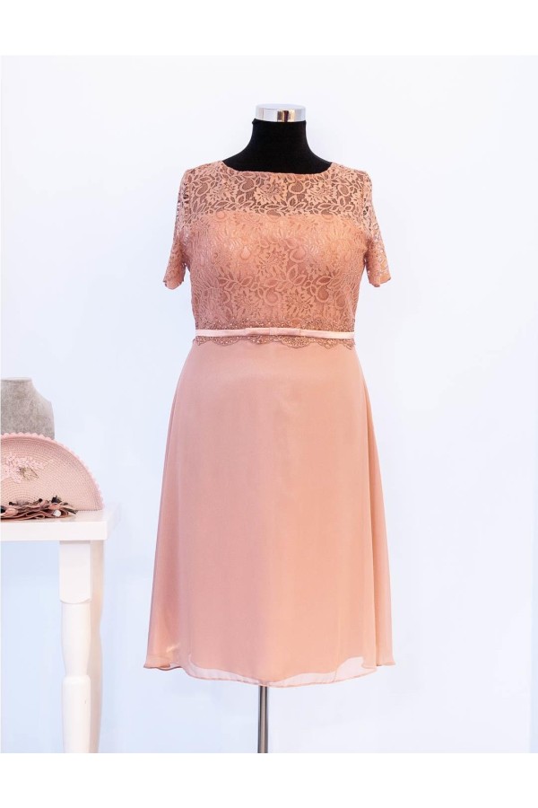 FIESTA VESTIDO 8198 ROSA PALO