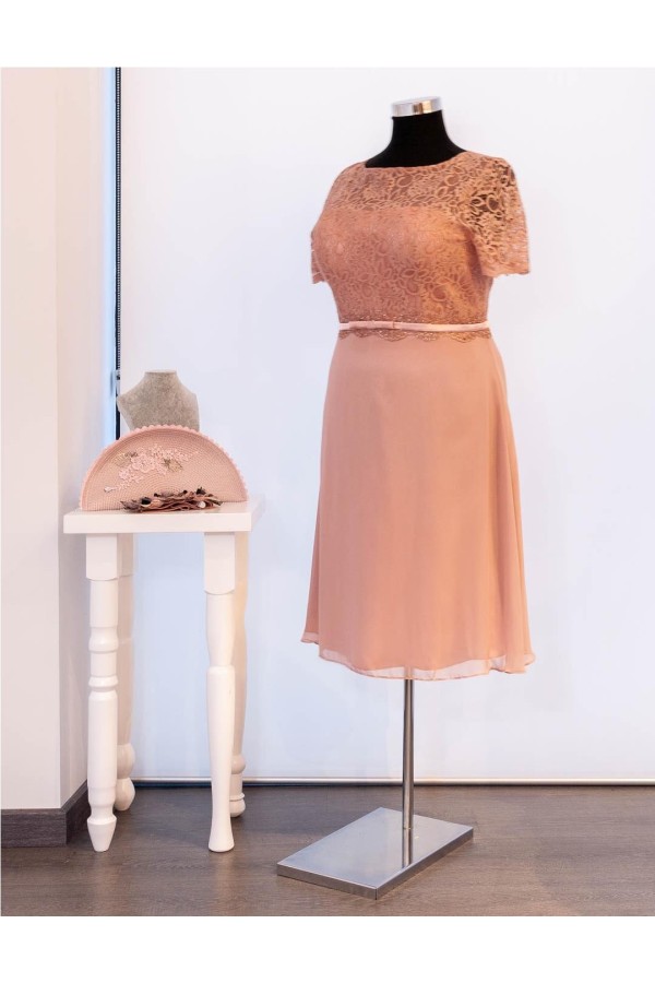 FIESTA VESTIDO 8198 ROSA PALO