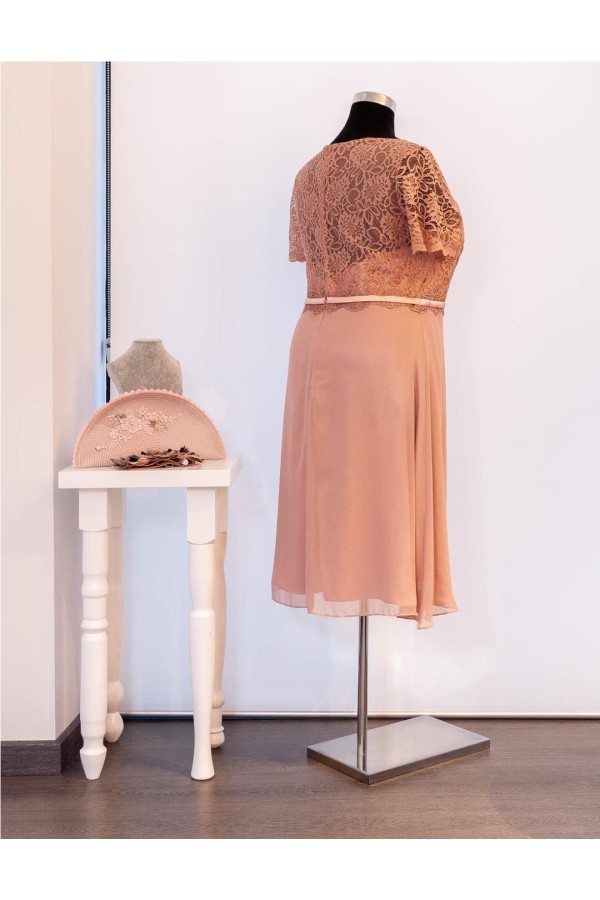 FIESTA VESTIDO 8198 ROSA PALO