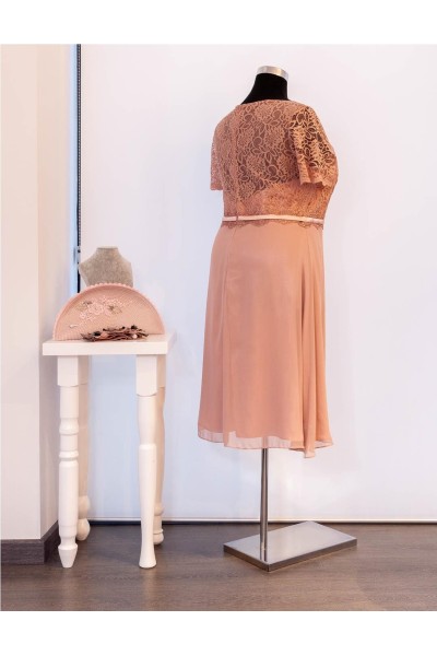 FIESTA VESTIDO 8198 ROSA PALO