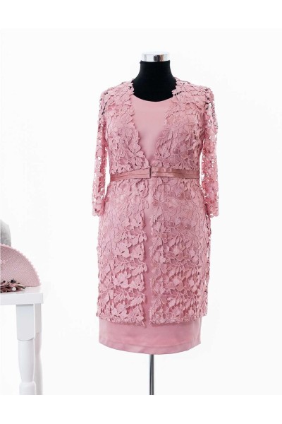 CONJUNTO VESTIDO ROSA